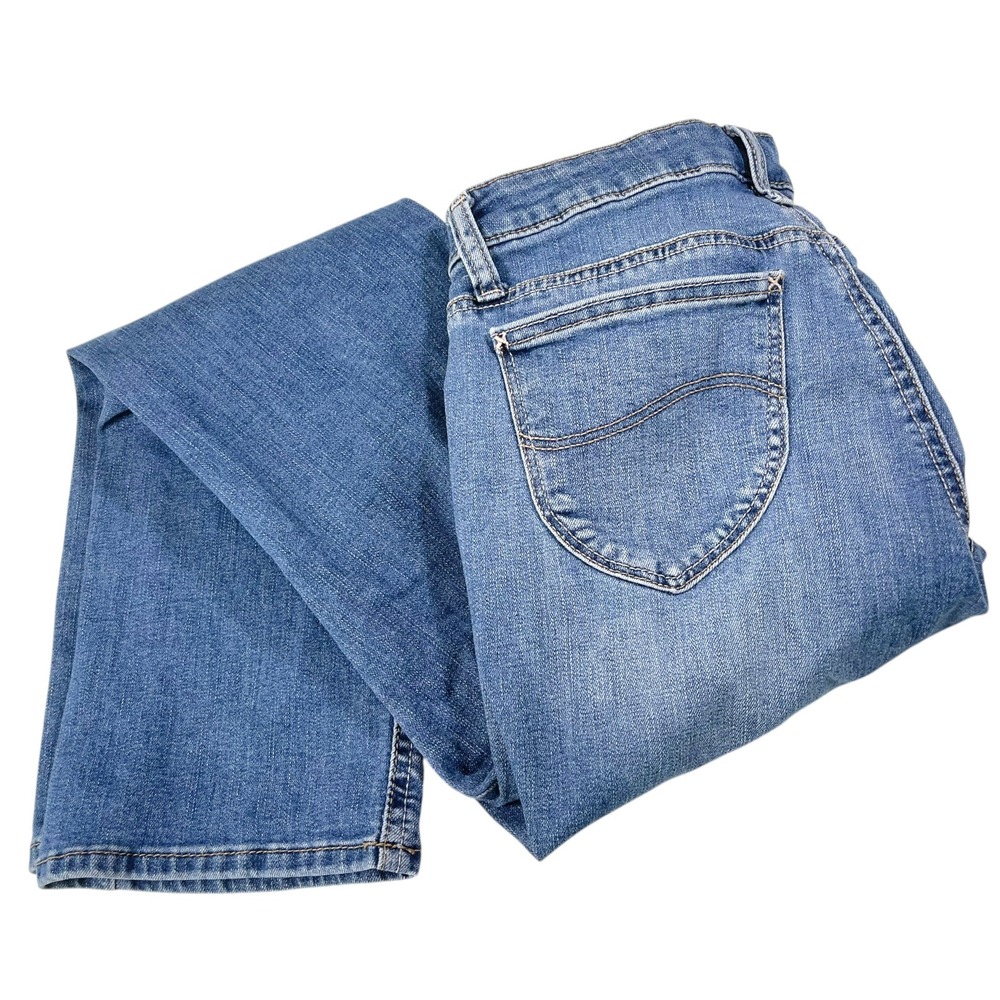Lee 8P Blue Jeans Straight Leg Stretch Denim Heritage Americana Classic